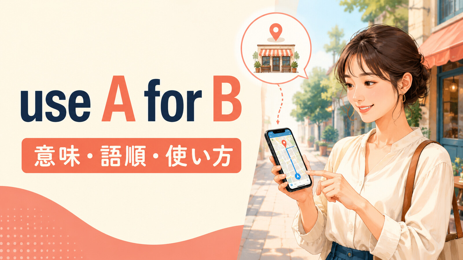 use A for Bの意味・語順・使い方を解説するアイキャッチ画像