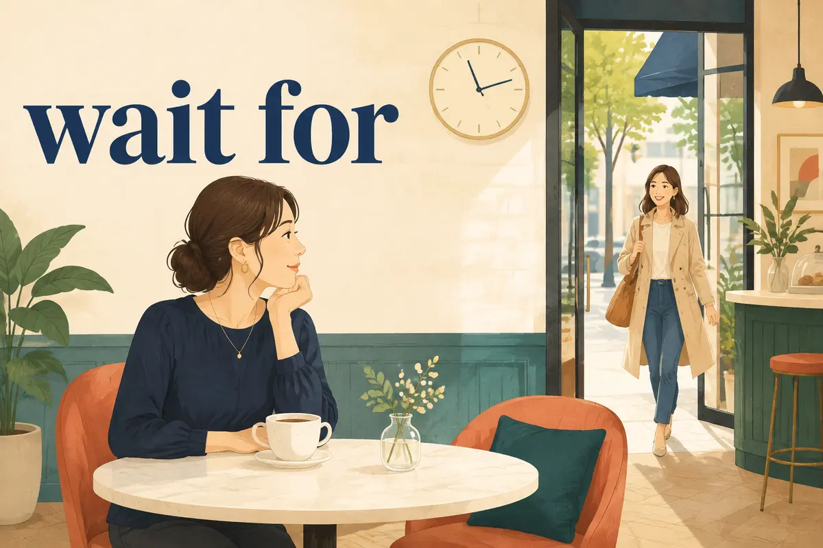 wait forの意味は？wait to・awaitとの違いとwait for A to doの使い方