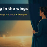 waiting in the wingsの意味・使い方を説明するアイキャッチ画像