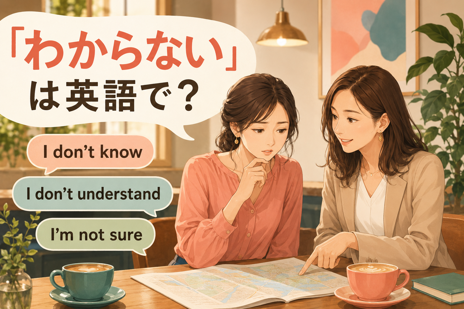 「わからない」は英語で？I don’t know・I don’t understand・I’m not sureの違い