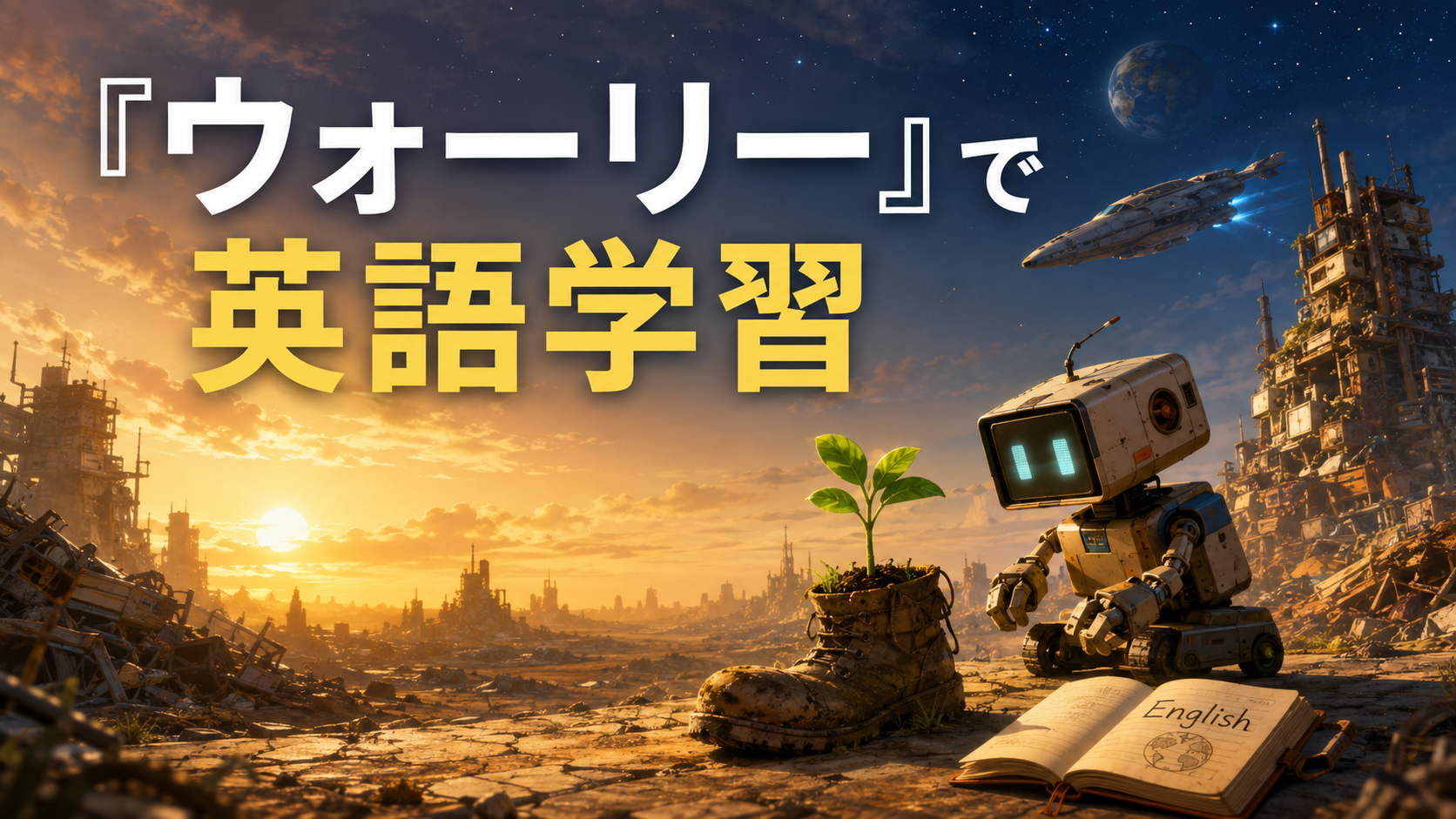 『ウォーリー』で英語学習|セリフが少ない映画の難易度と勉強法
