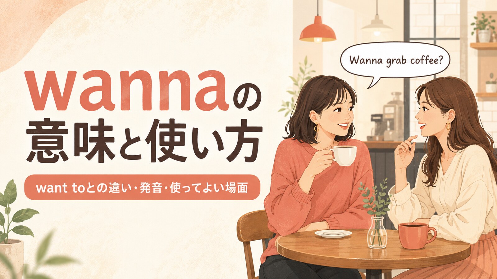 wannaの意味と使い方|want toとの違い・発音・使ってよい場面