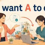 want A to doの意味と使い方を表すアイキャッチ