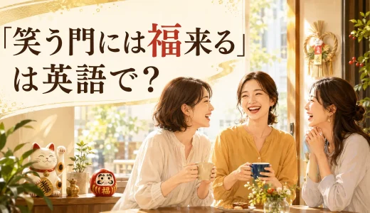 「笑う門には福来る」は英語で？意味に近い表現と簡単な言い換え