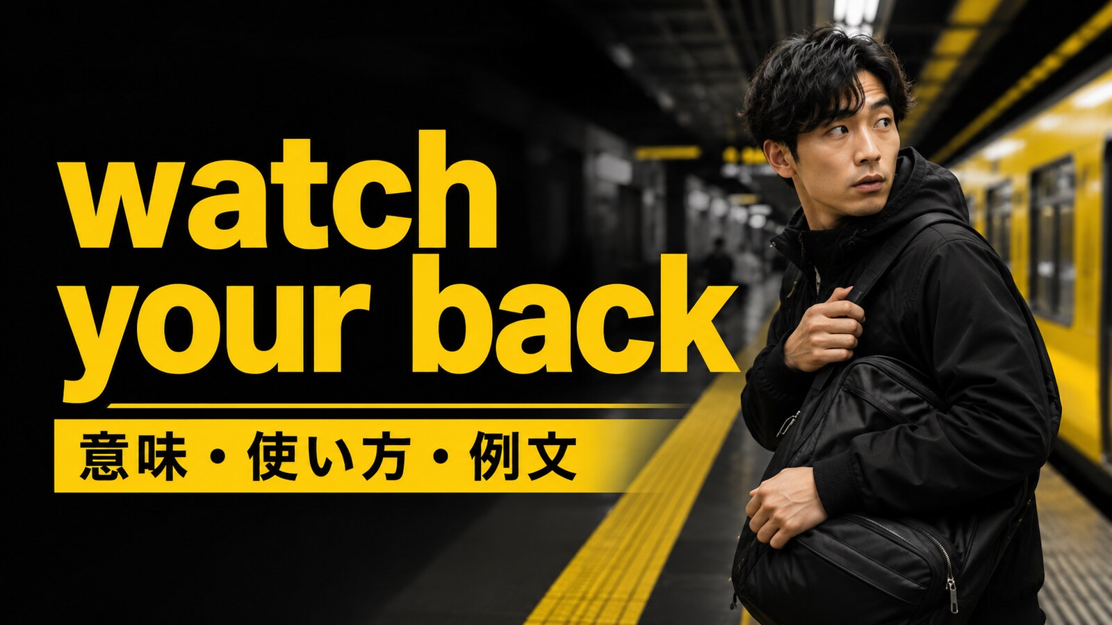 watch your backの意味・使い方・例文｜ニュアンスと似た表現との違い