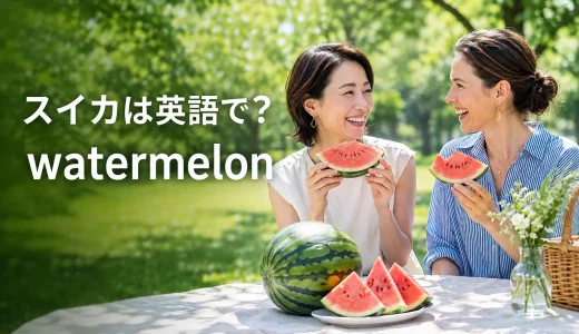 スイカは英語で？watermelonの発音・数え方と種・皮、スイカ割りの表現