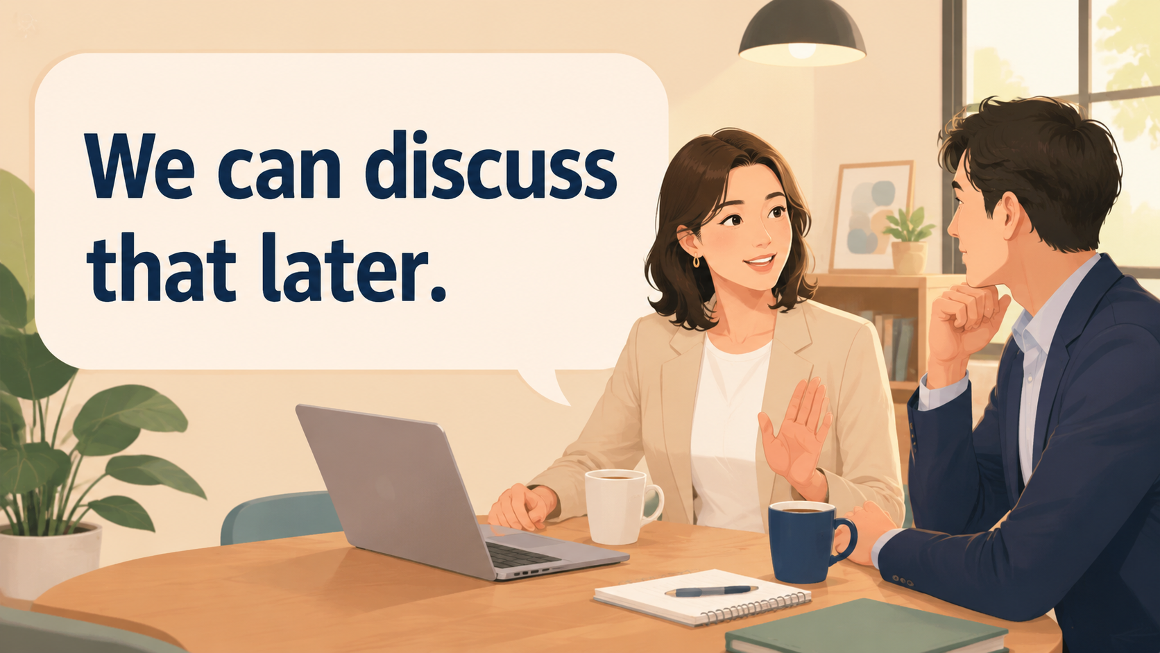 We can discuss that later.の意味と使い方