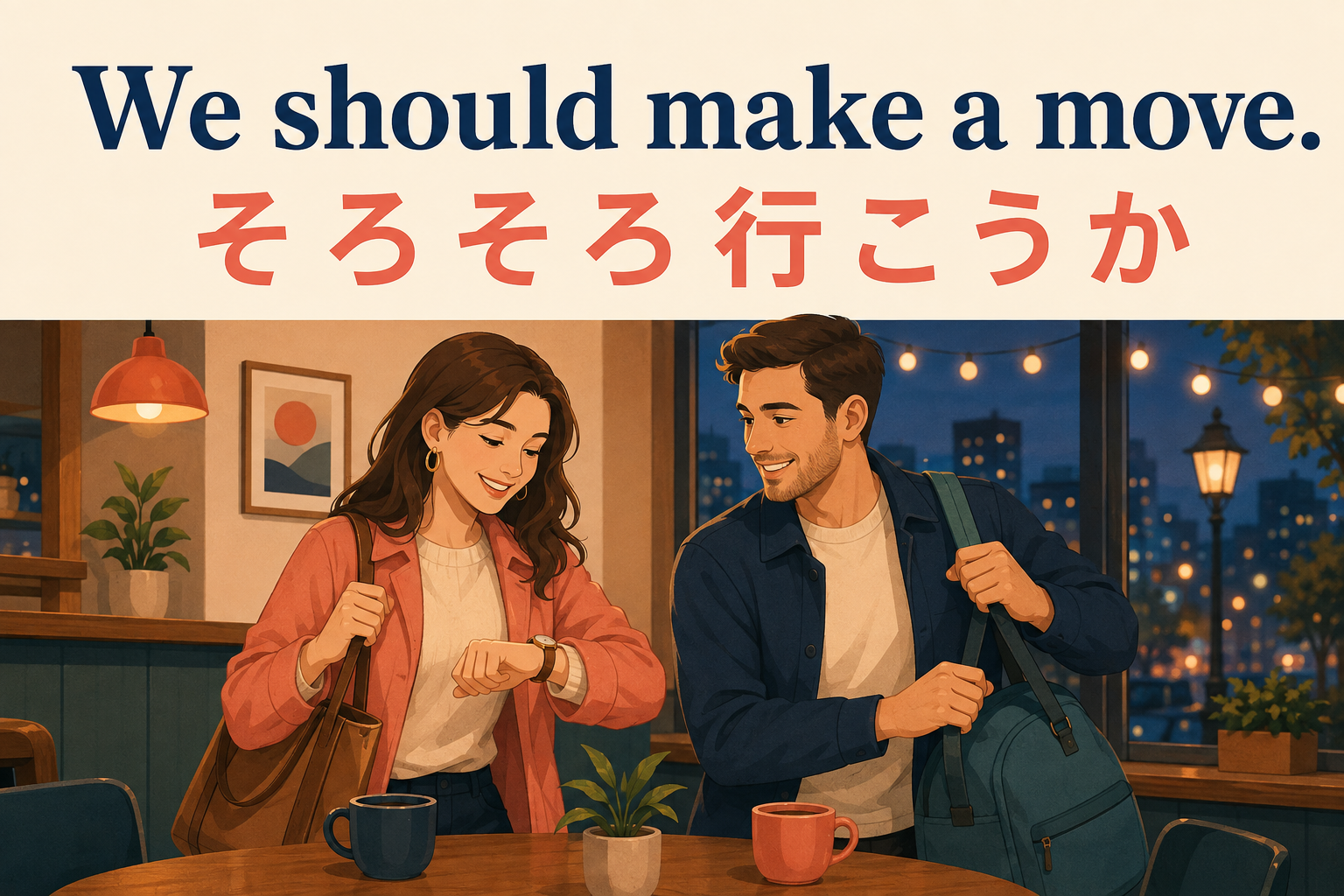 We should make a move. そろそろ行こうかのアイキャッチ