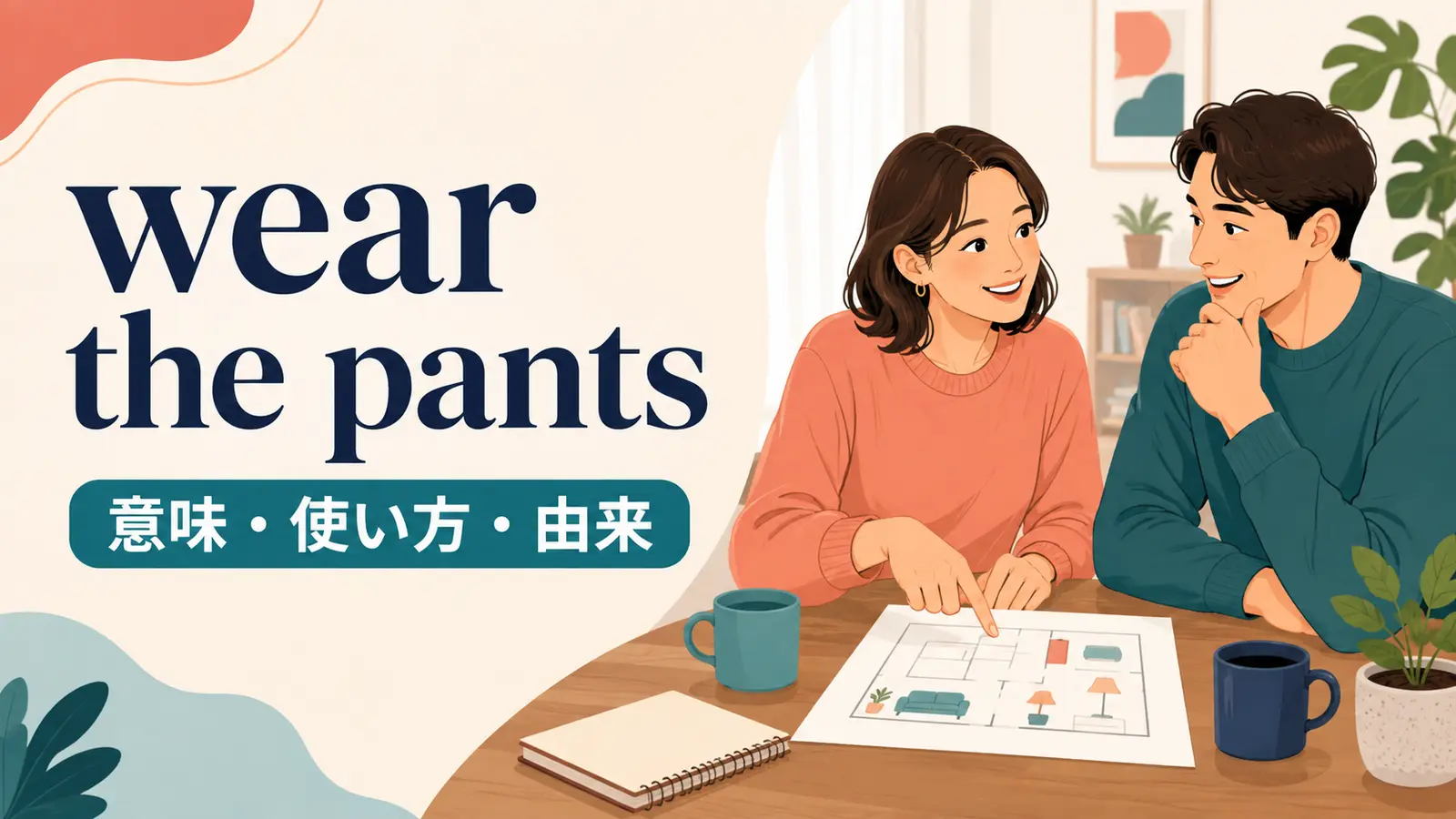 wear the pantsの意味・使い方・由来を解説するアイキャッチ画像