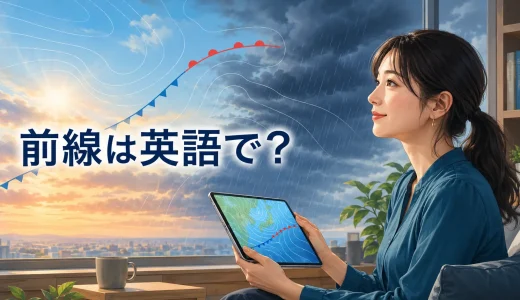 前線は英語で？寒冷・温暖・停滞・梅雨前線・秋雨前線の表現