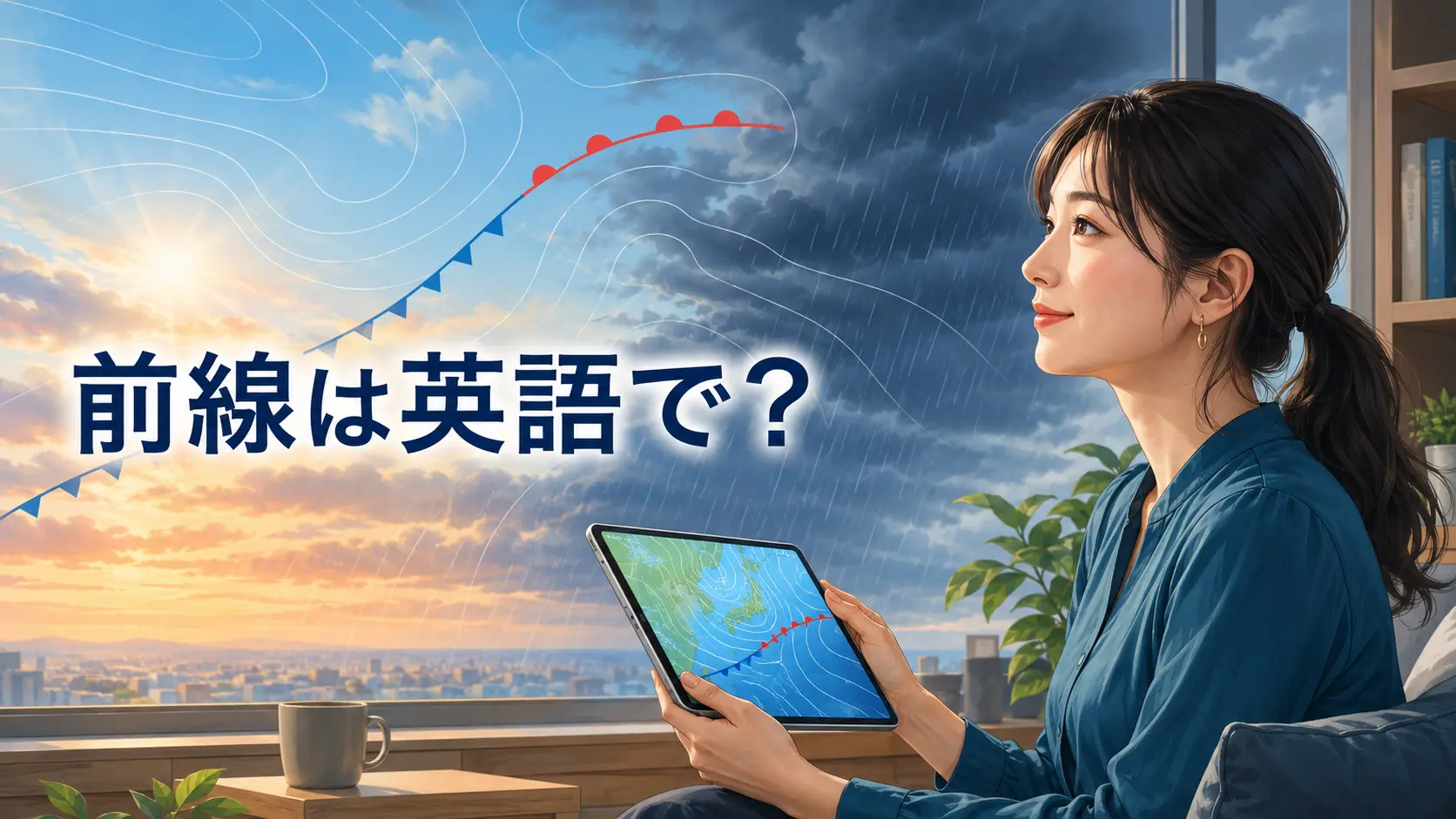 前線は英語で？寒冷・温暖・停滞・梅雨前線・秋雨前線の表現