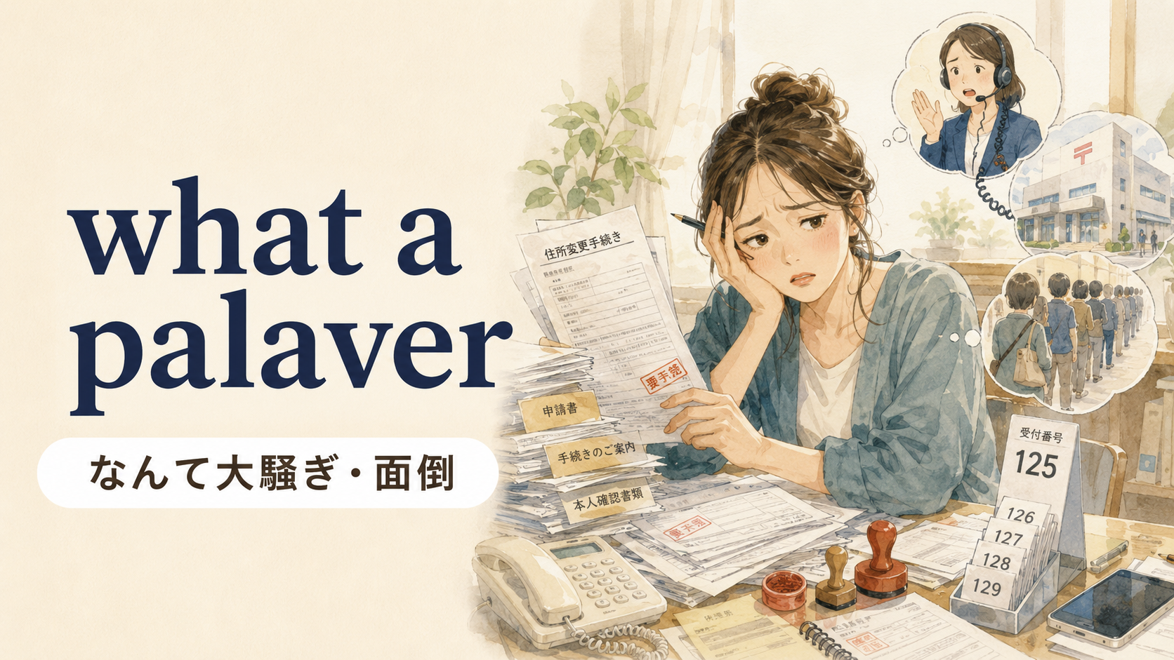 what a palaverの意味・使い方・例文｜英国英語のニュアンスと簡単な言い換え