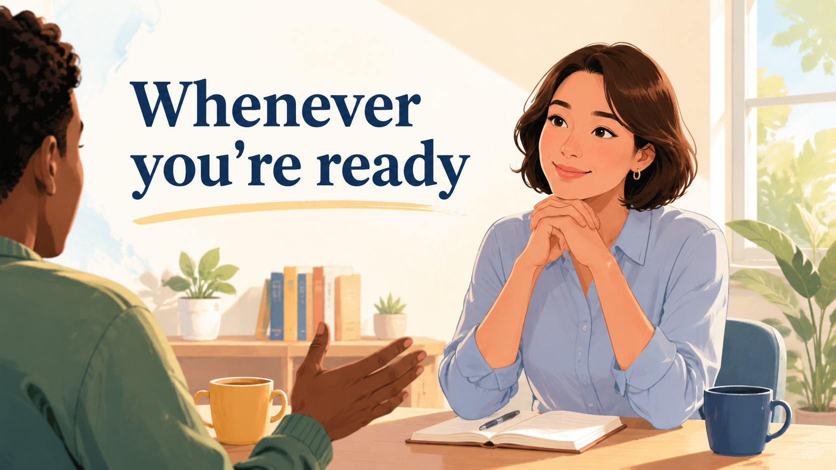 Whenever you're readyの意味と使い方