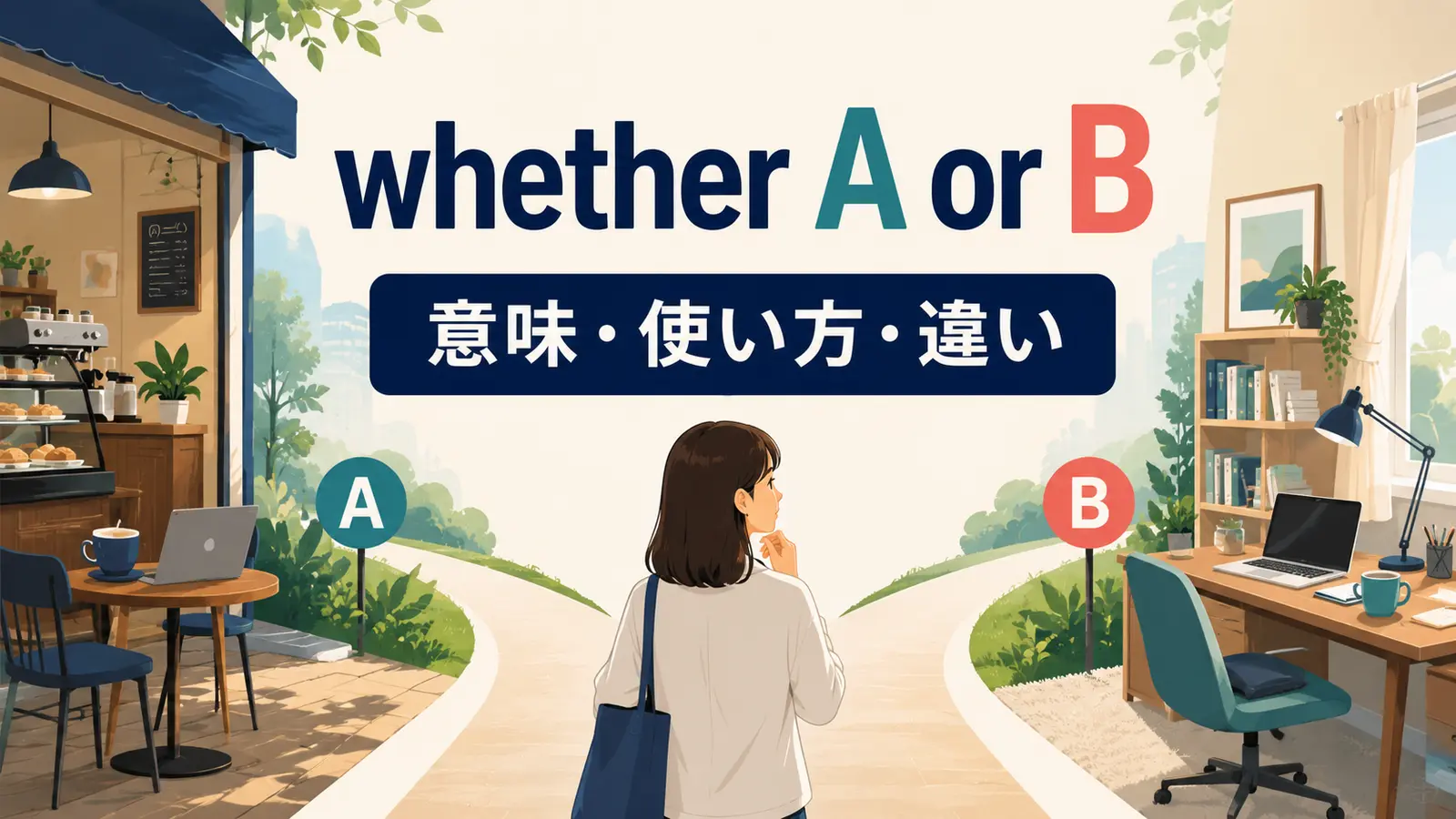 whether A or Bの意味と使い方｜「AかBか」の語順・例文・ifとの違い