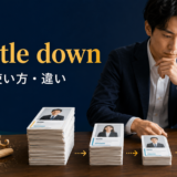 whittle downの意味・使い方・違いを解説するアイキャッチ画像