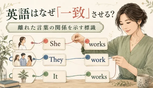 英語の「一致」とは？主語と動詞・代名詞をなぜそろえるのか
