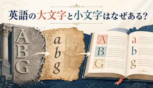 英語の大文字と小文字はなぜある？違い・歴史・使い分けを解説