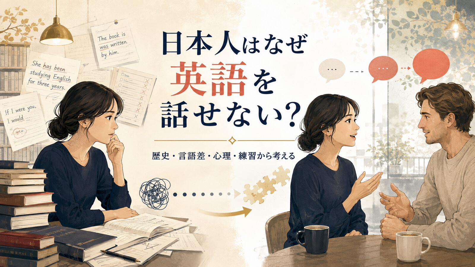日本人はなぜ英語を話せない？歴史・言語差・心理・練習から考える