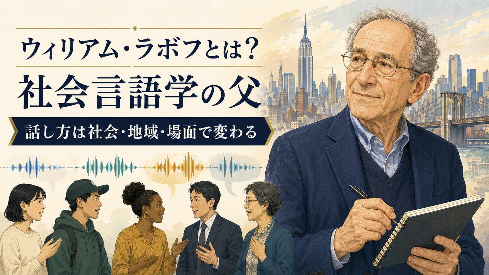 ウィリアム・ラボフと社会言語学―話し方は社会・地域・場面で変わる