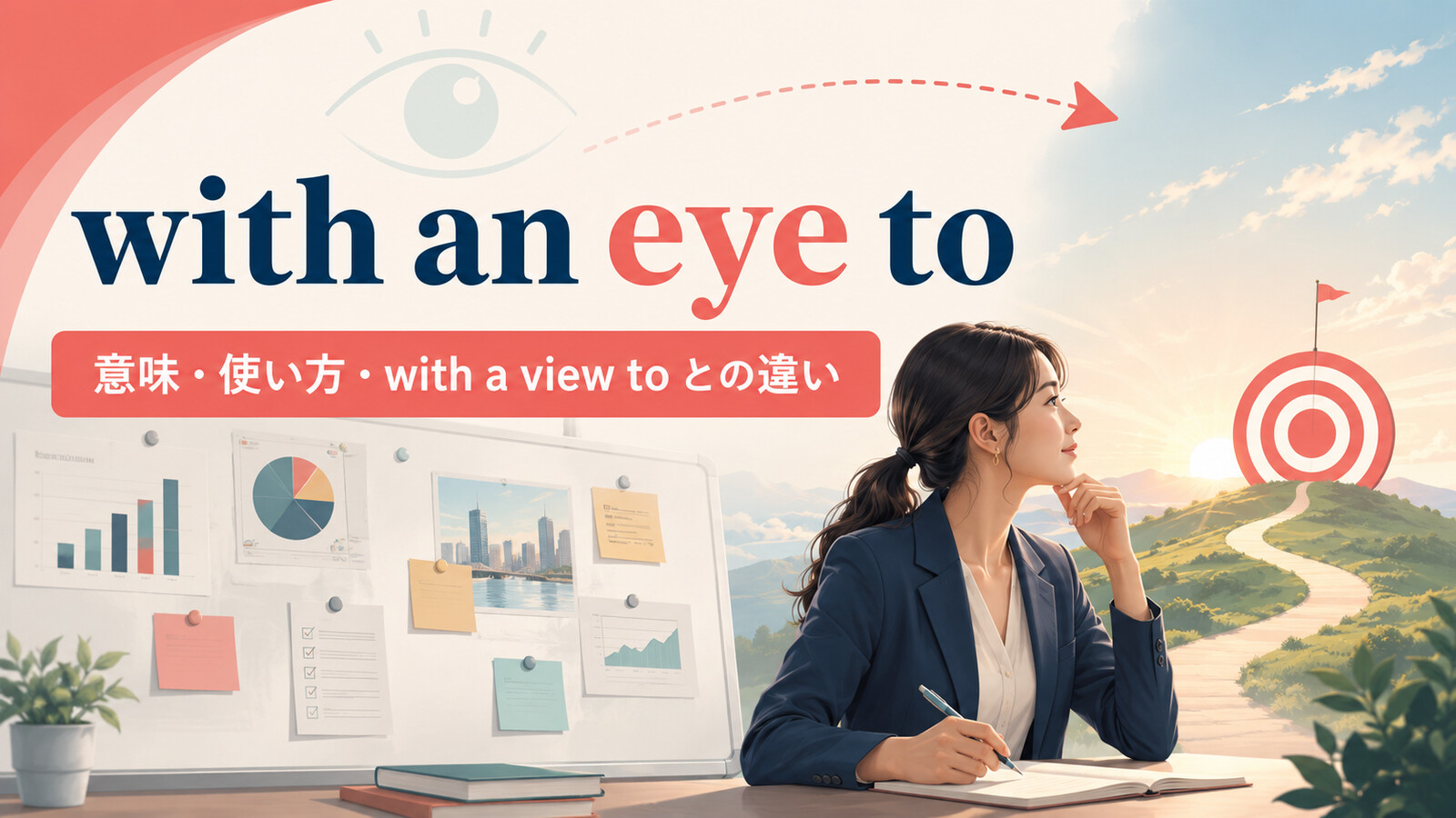 with an eye toの意味・使い方・with a view toとの違い