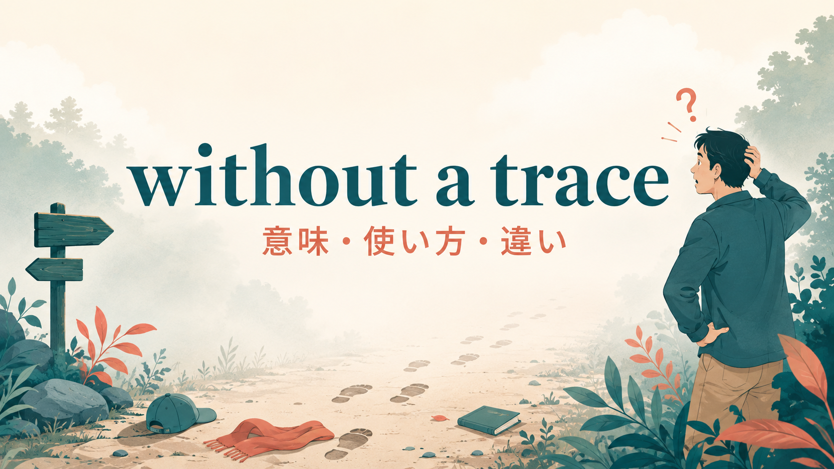 without a traceの意味・使い方・類似表現との違い