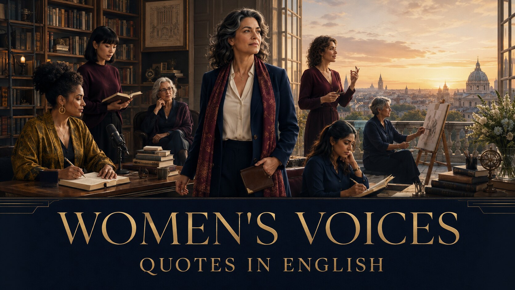 女性の生き方を支える英語の名言集|WOMEN'S VOICES QUOTES IN ENGLISH