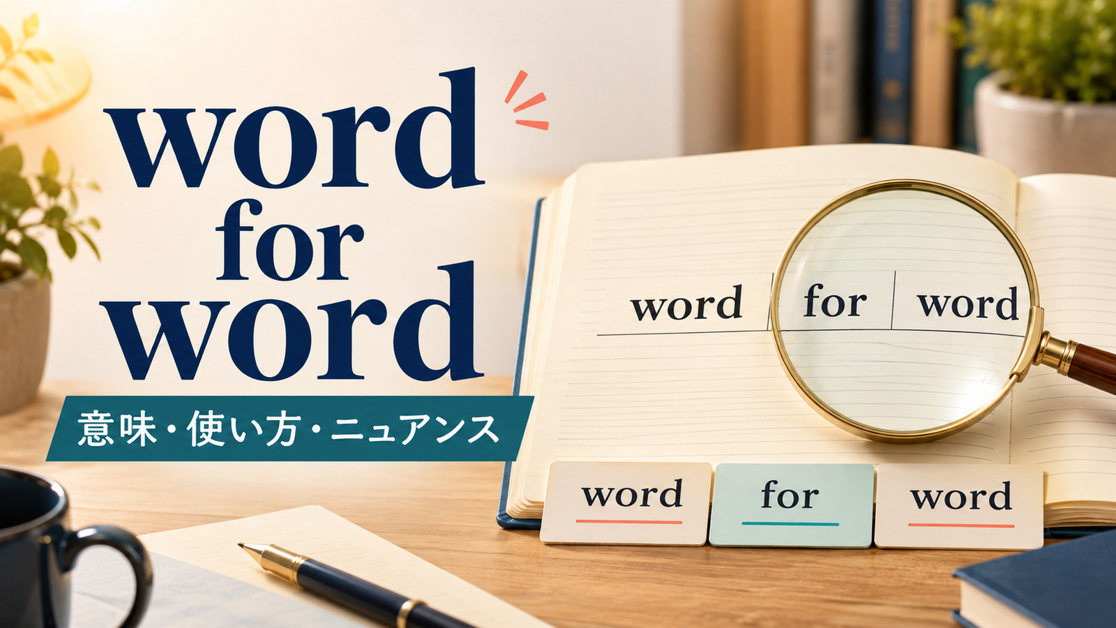 word for wordの意味は？「一語一句」の使い方とword by word・verbatimとの違い