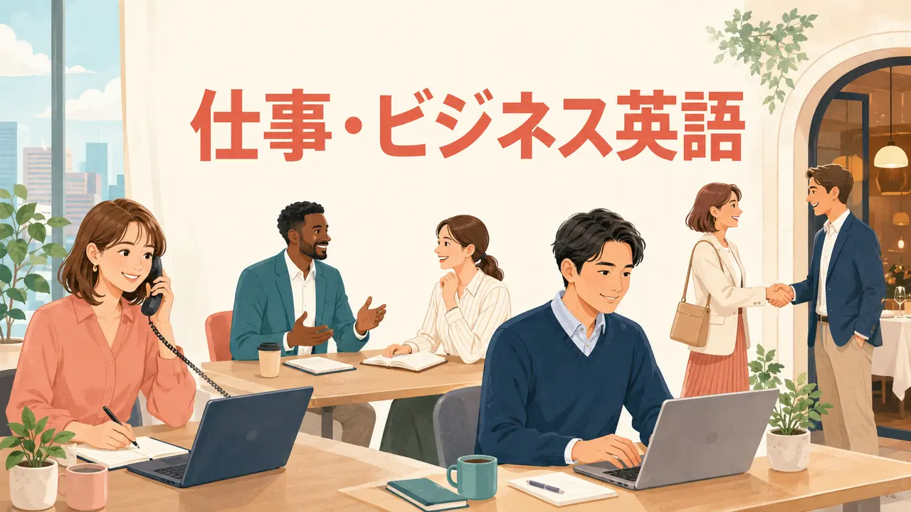 仕事・ビジネスで使う英語フレーズ｜電話・会議・メール・会食を場面別に紹介