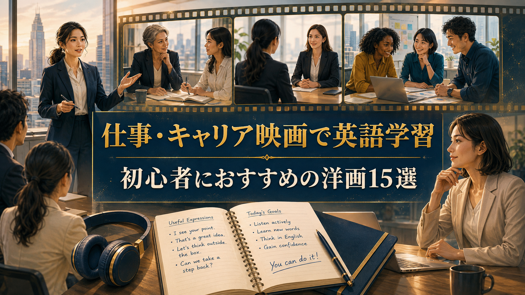 仕事・キャリア映画で英語学習 初心者におすすめの洋画15選