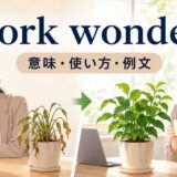 work wondersの意味・使い方・例文を表すアイキャッチ画像