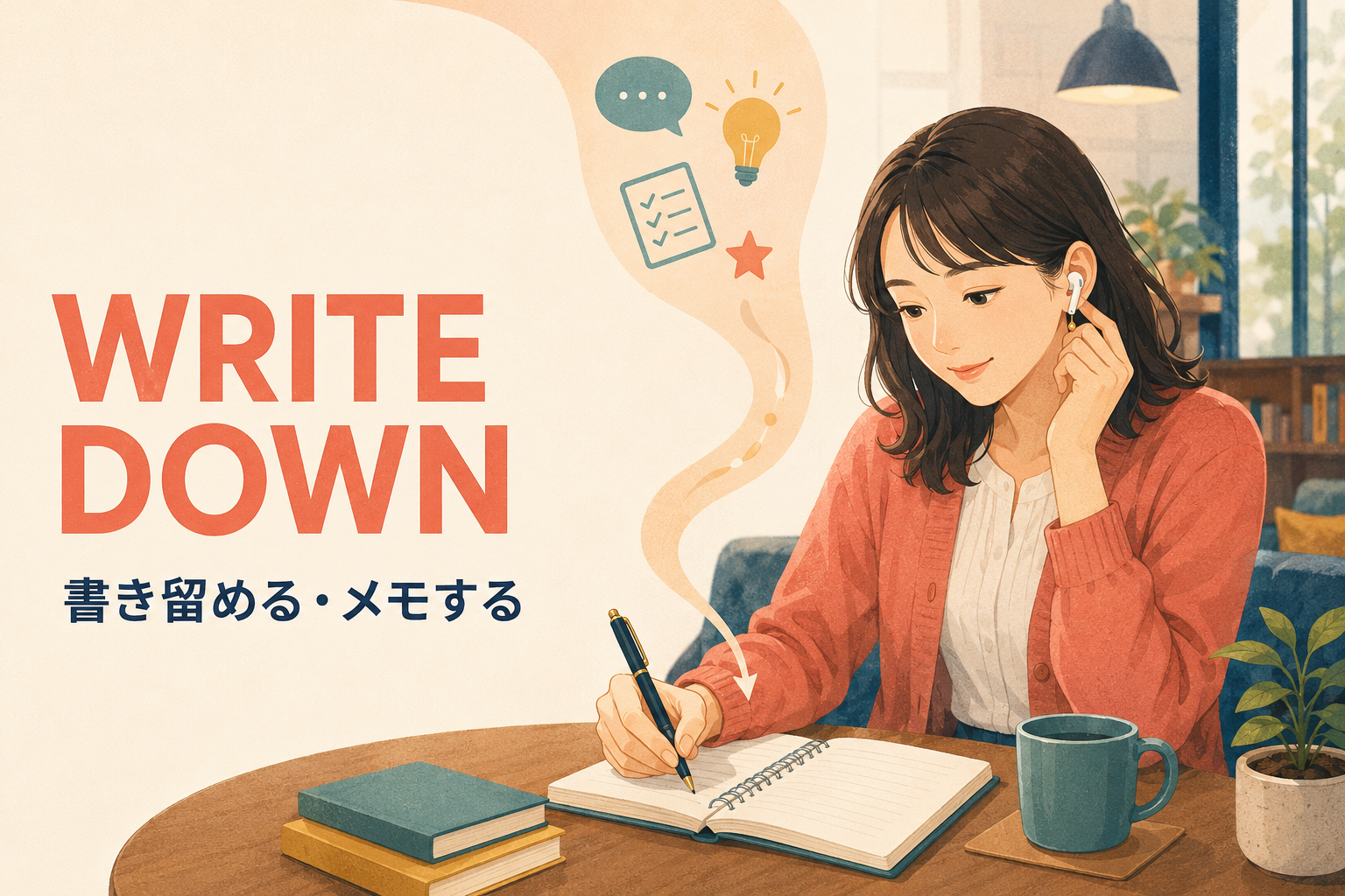 Write down 書き留める・メモする