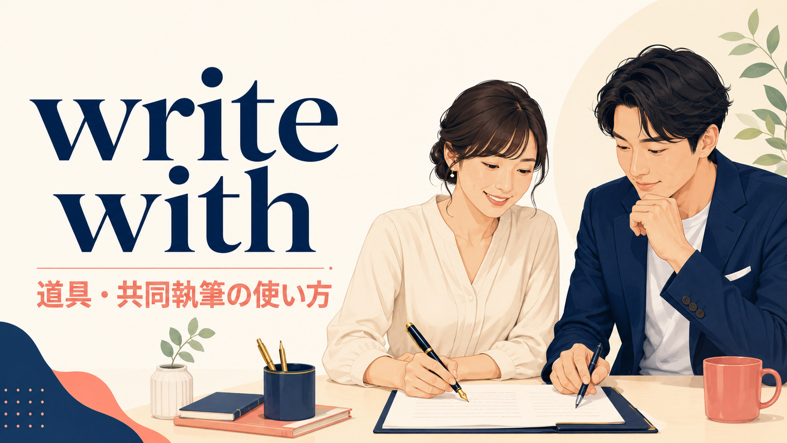 write withの意味と道具・共同執筆の使い方