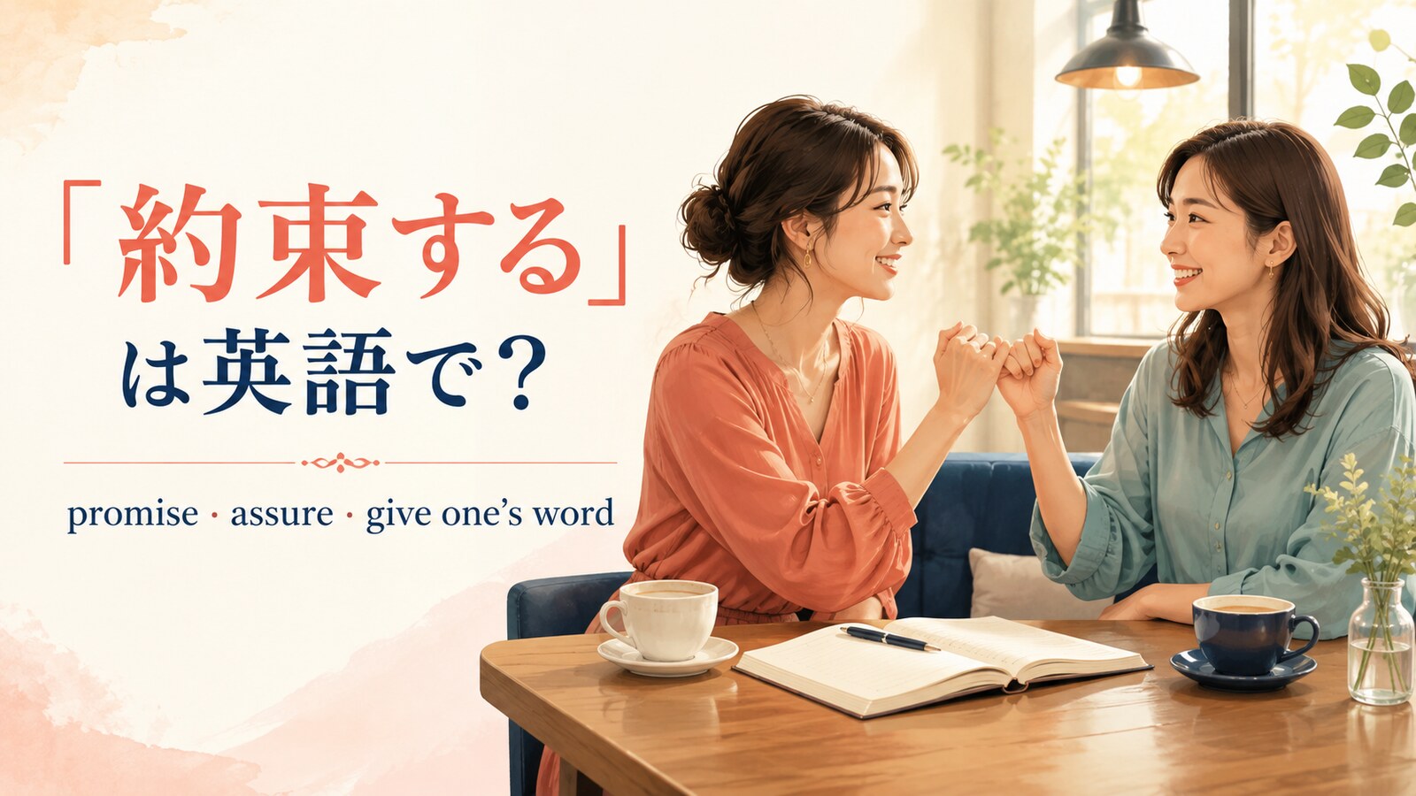 「約束する」は英語で？promise・assure・give one’s wordの違い