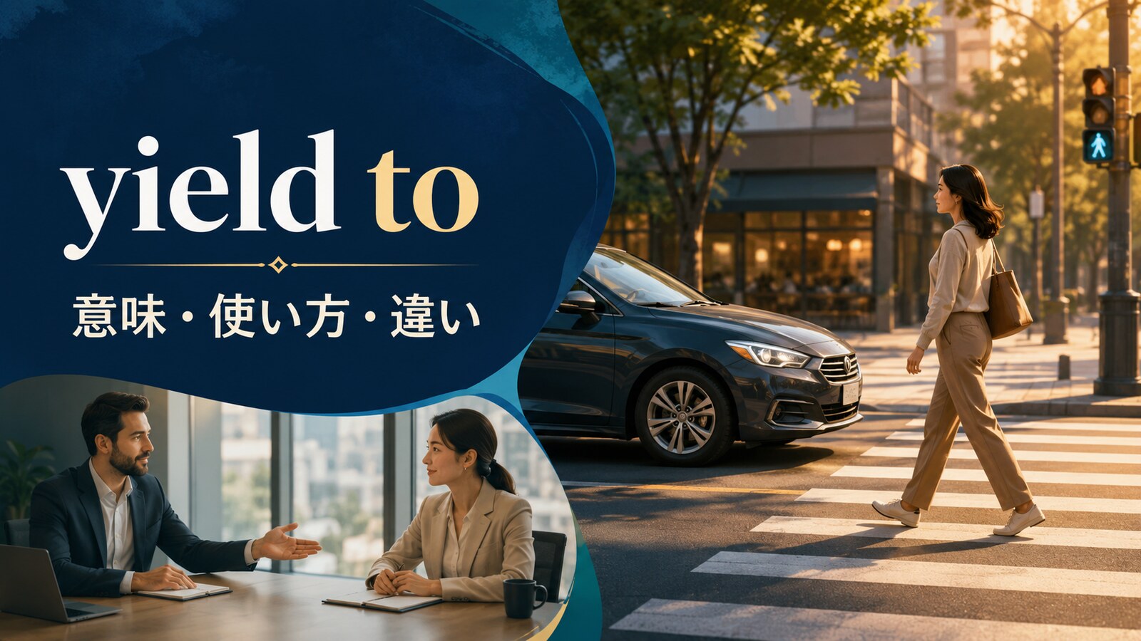 yield toの意味は？「譲る・屈する」の使い方とgive in toとの違い
