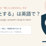「抑止する」は英語で?主な英語表現を紹介するアイキャッチ