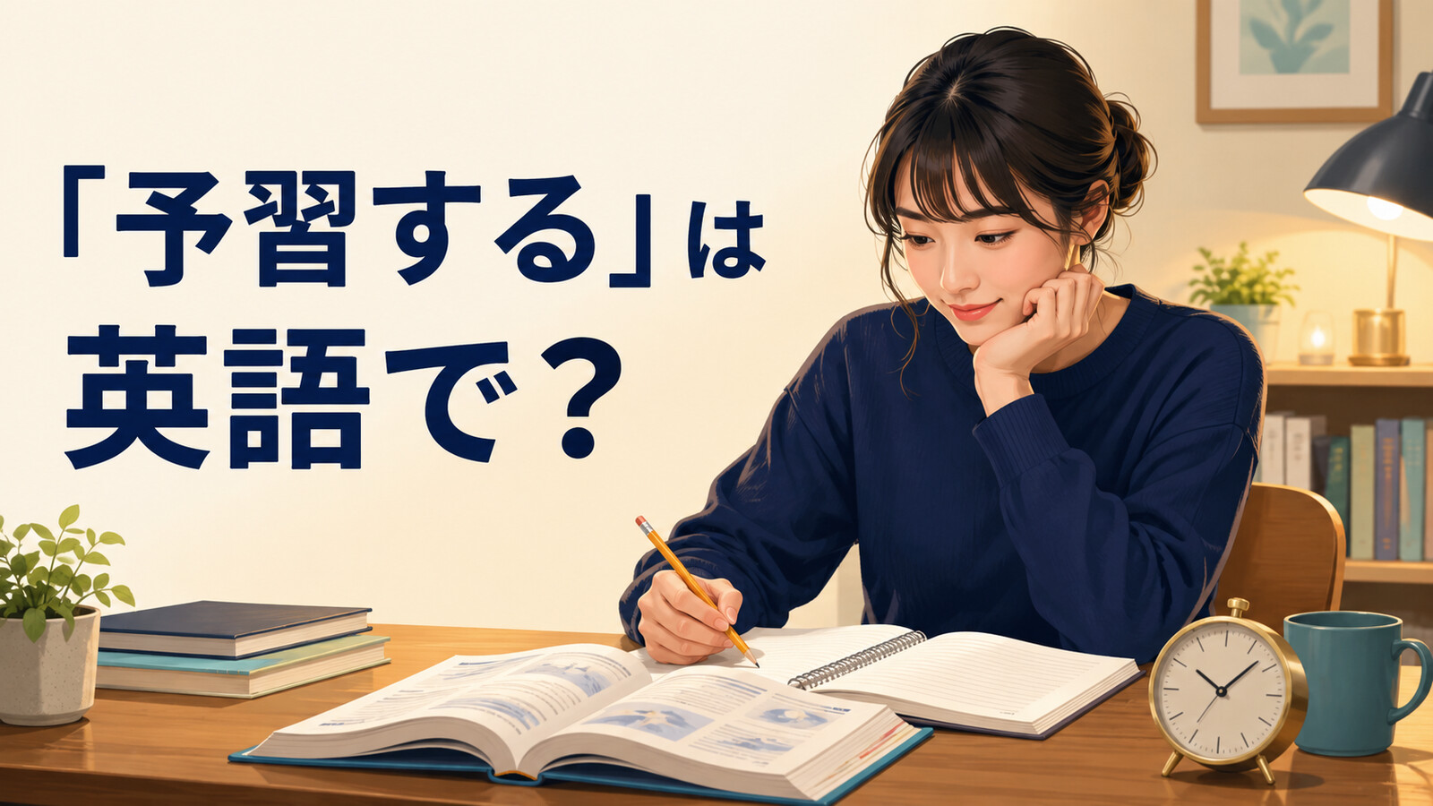 「予習する」は英語で？ 授業前に教科書を読む学習者
