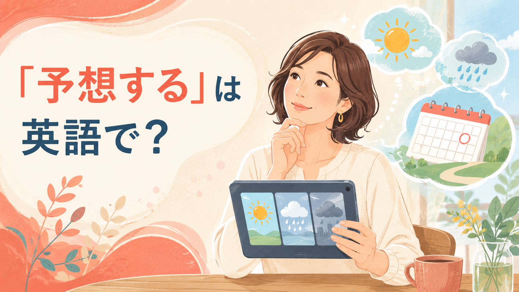 「予想する」は英語で？expect・predict・guess・anticipateの違い