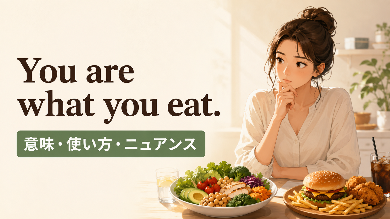 You are what you eatの意味・使い方・ニュアンス