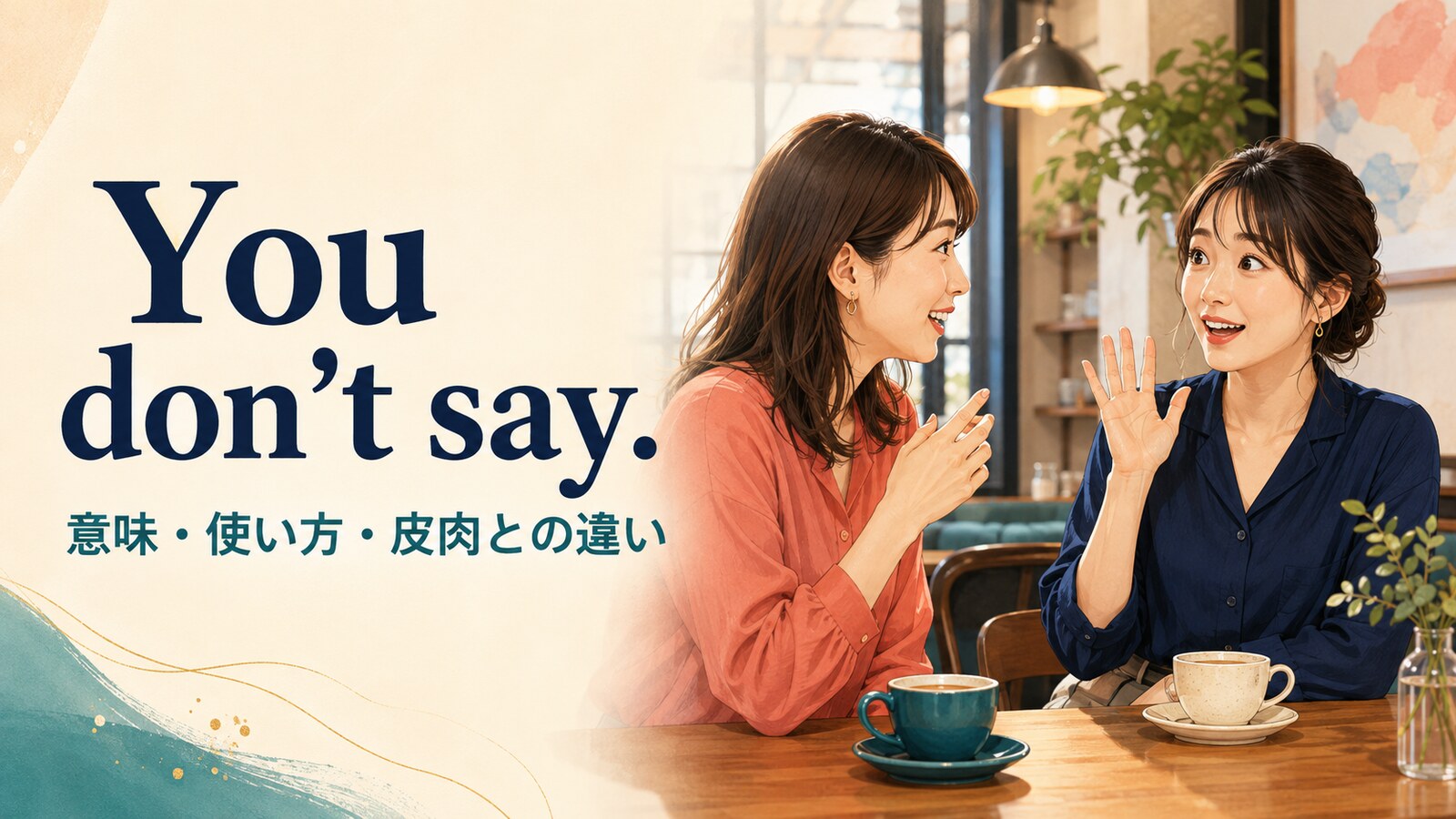 You don’t say.の意味・使い方と皮肉のニュアンスを解説するアイキャッチ画像