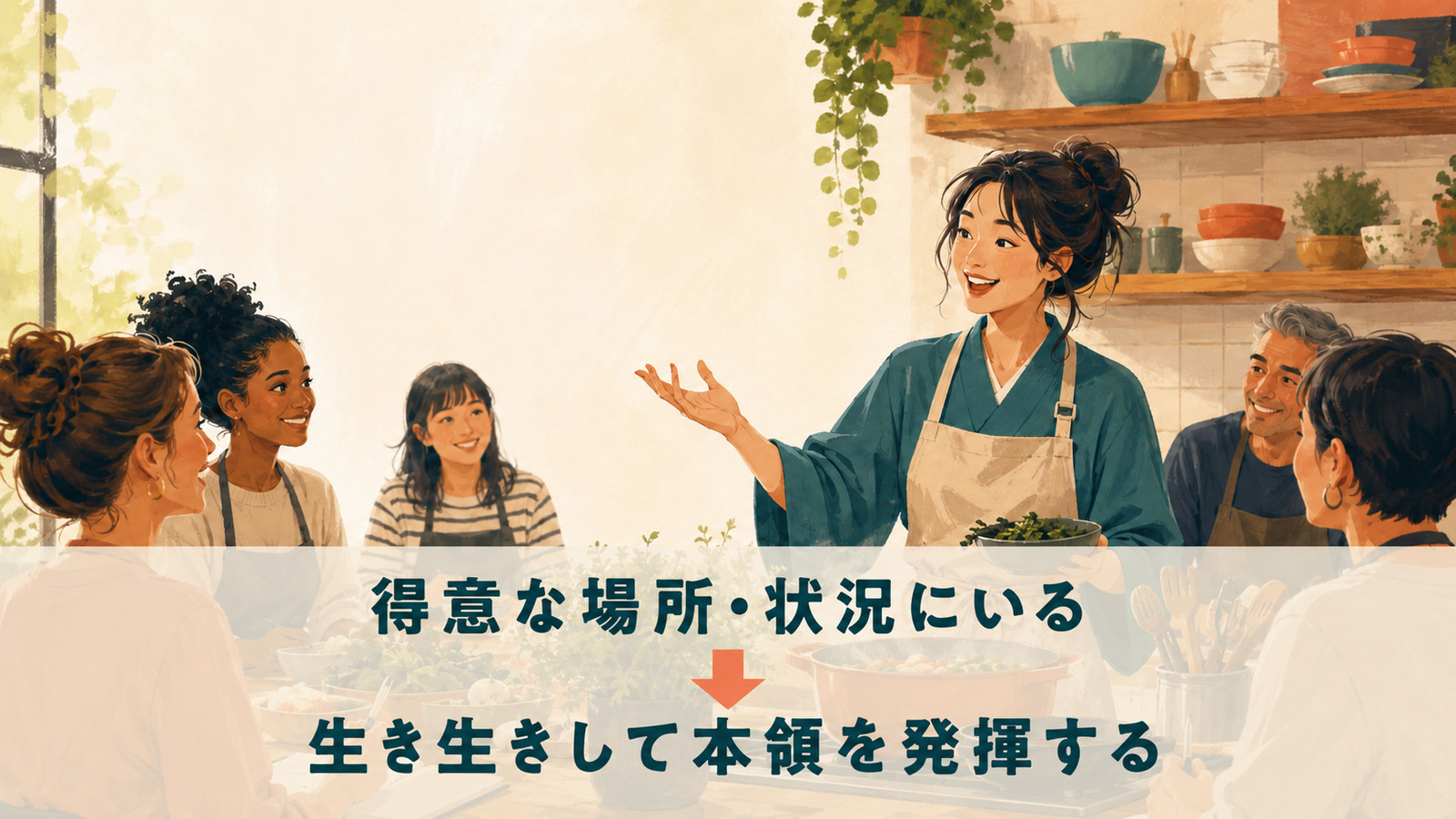 in your elementの直訳と実際のニュアンスを比較する解説イラスト
