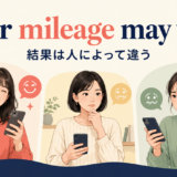 Your mileage may vary.の意味「結果は人によって違う」を表す画像