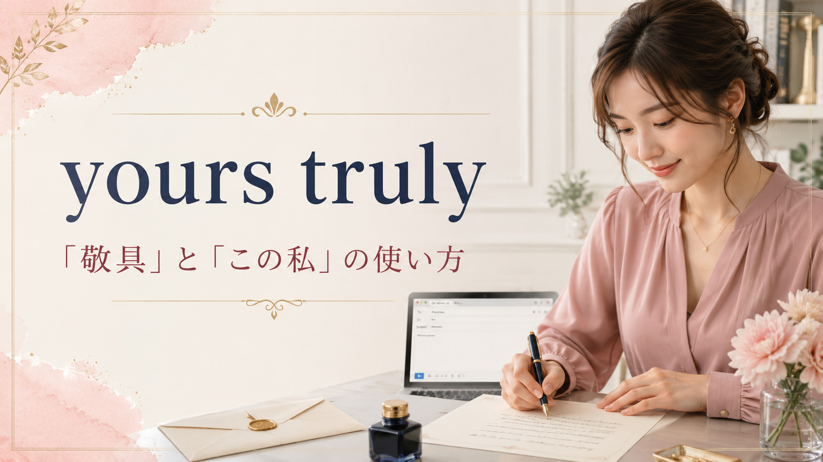 yours trulyの意味は？「敬具」と「この私」の使い方・Sincerelyとの違い