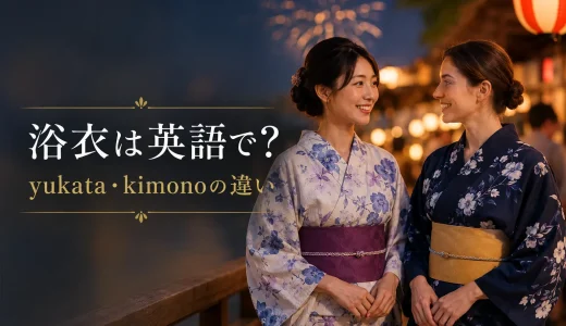 浴衣は英語で？yukata・kimonoの違いと日本文化を説明する例文
