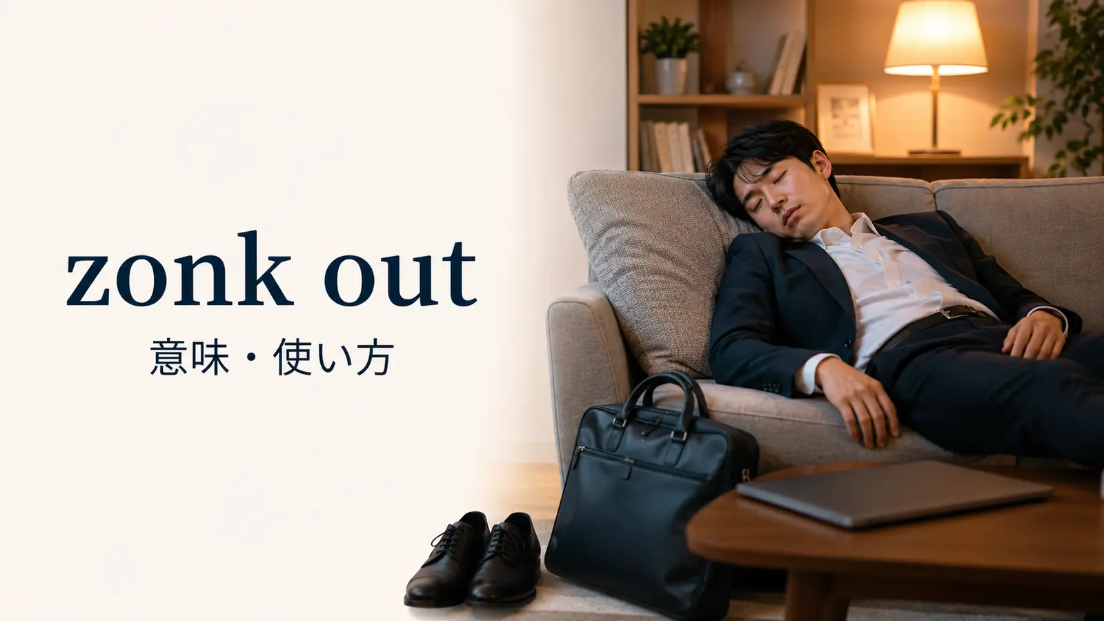 zonk outの意味と使い方を解説する英語学習記事のアイキャッチ