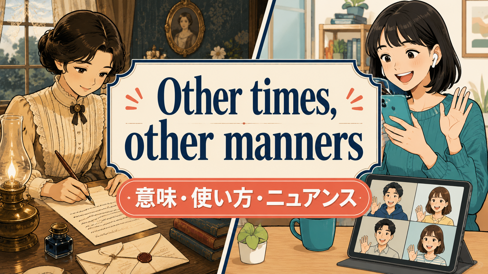 Other times, other mannersの意味|時代が変われば習慣も変わるのアイキャッチ画像