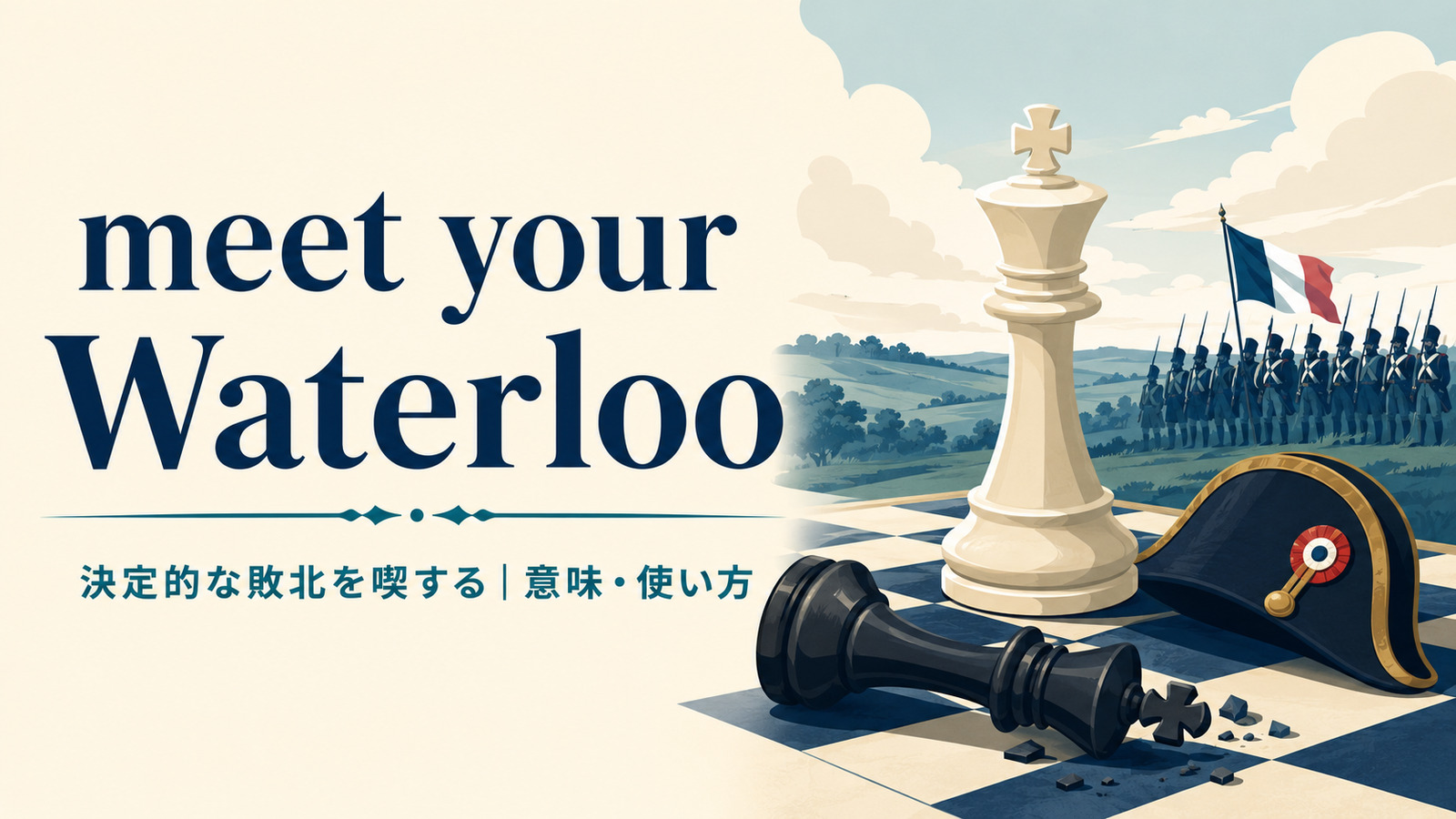 meet your Waterlooの意味は？使い方・ニュアンス・例文と簡単な言い換え