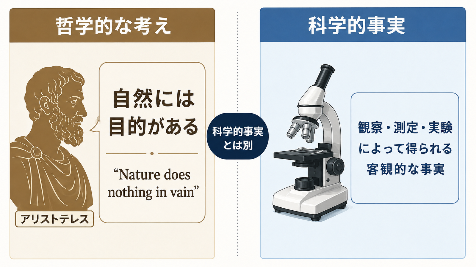 Nature does nothing in vainの意味とニュアンスを示す解説図