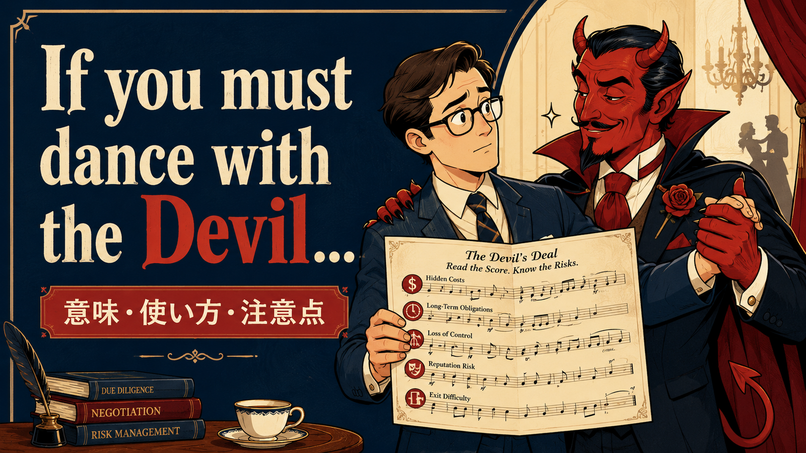 If you must dance with the Devilの意味|避けられない相手への備えのアイキャッチ画像