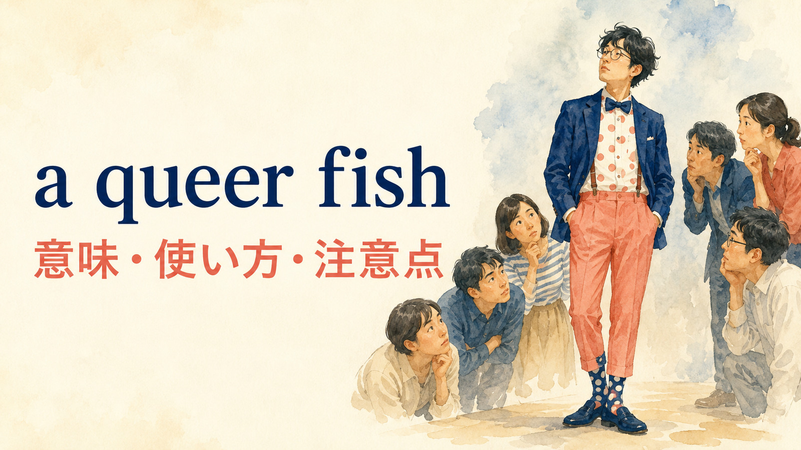a queer fishの意味は？「風変わりな人」の使い方とqueerの注意点