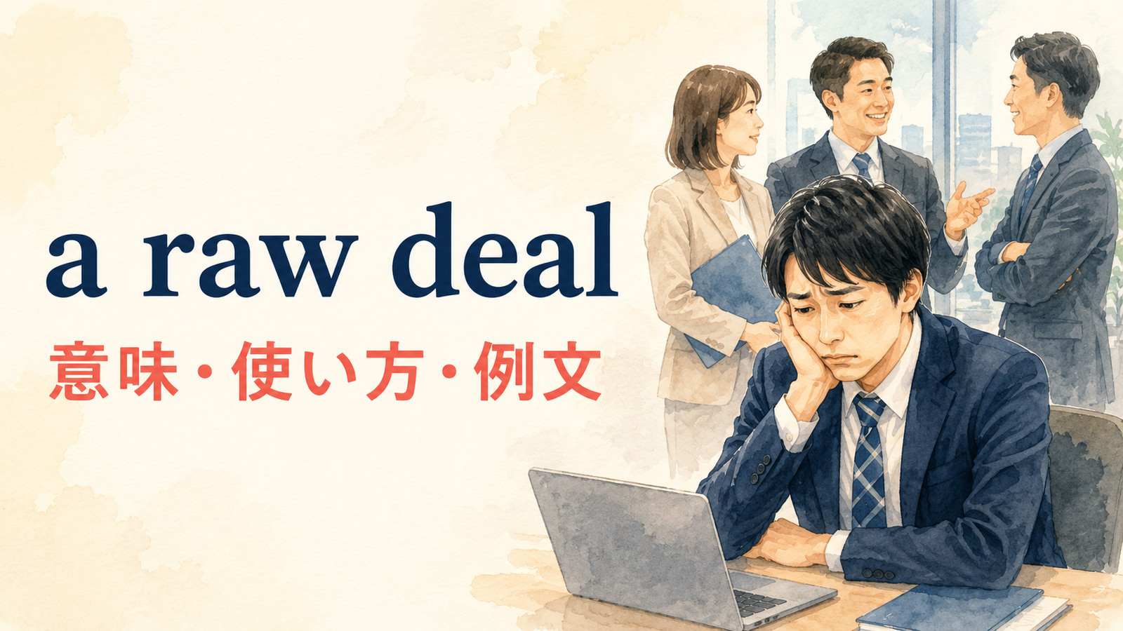 a raw dealの意味は？「不当な扱いを受ける」の使い方と例文